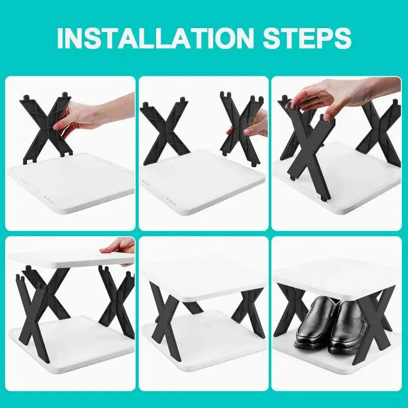 Shoe Organizer Rack – Multi-Layer, Detachable, Space-Saving Shelf for Home Use - PulinGO