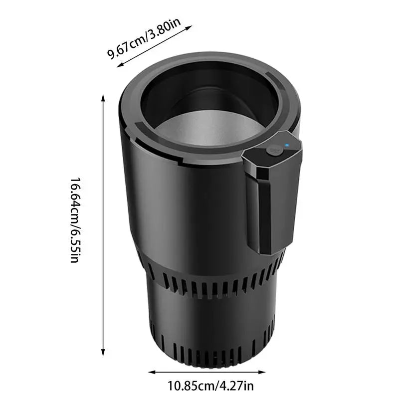 Smart car drink cooler & heater – insulated portable cup holder mug with cooling & heating functions for cars, SUVs & trucks