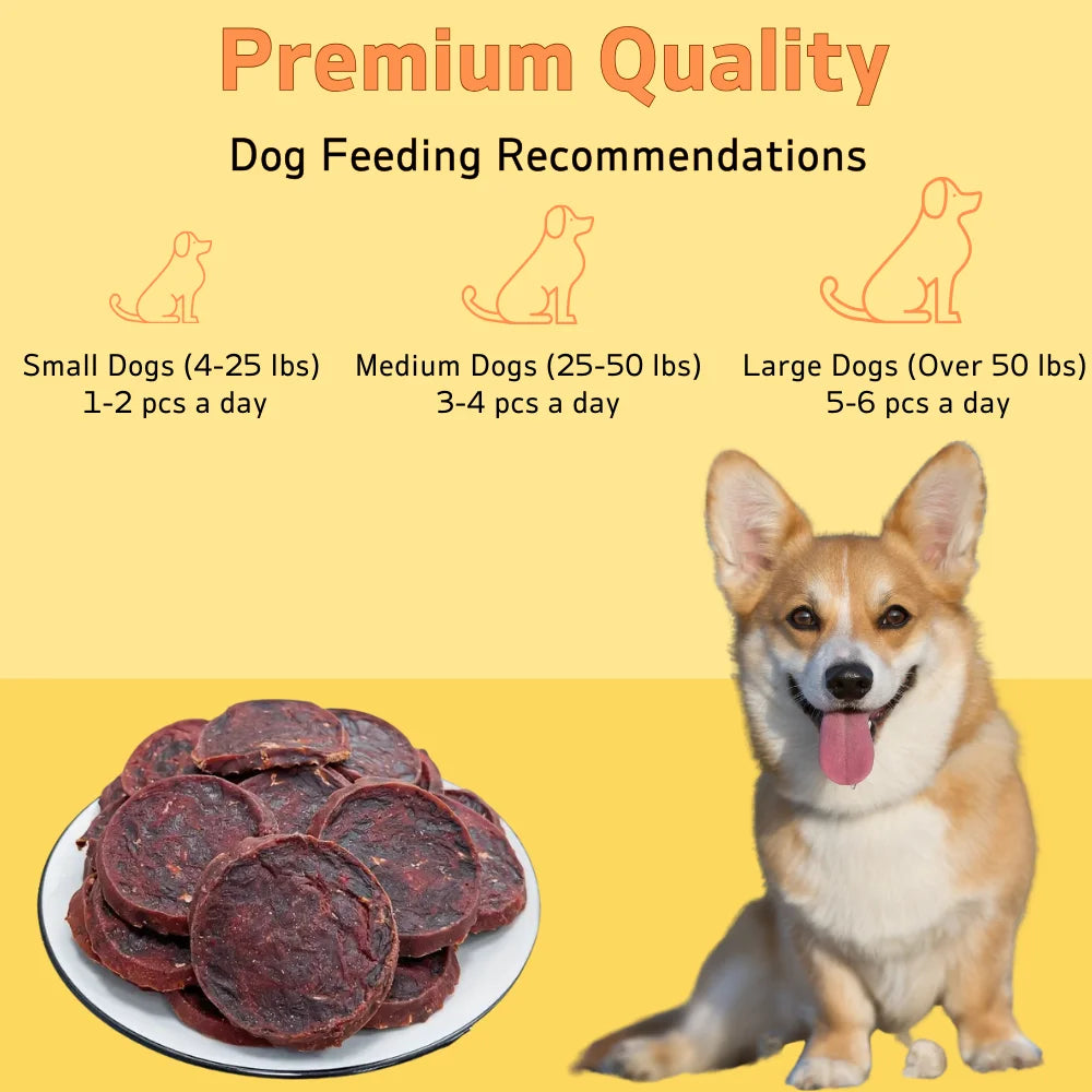 Duck Slices Dog Treats – High-Protein, Healthy & Easily Digestible Snacks for All Breeds (100g / 500g Packs)