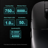 AJ159 Apex Wireless Gaming Mouse – 58g Lightweight, 42,000 DPI PAW3950/3395 Sensor, Tri-Mode Bluetooth/2.4G/Wired