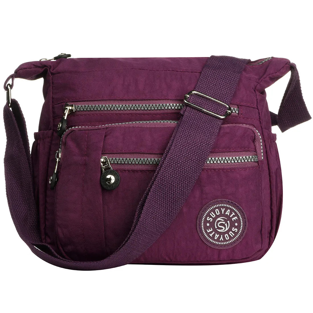 Women’s Waterproof Nylon Crossbody Bag — Casual Shoulder Messenger Purse for Travel & Daily Use