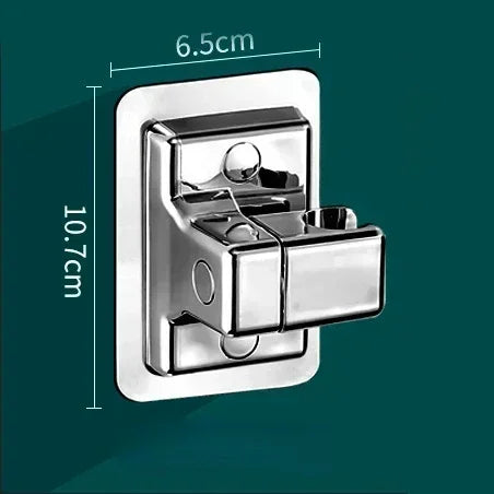 Adjustable ABS Shower Head Holder – Self-Adhesive Wall Mount Bracket for Handheld