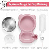Auto Leak-Proof Pet Water Dispenser & Double Bowl Set – Durable Easy-Clean Feeding Station for Cats & Dogs