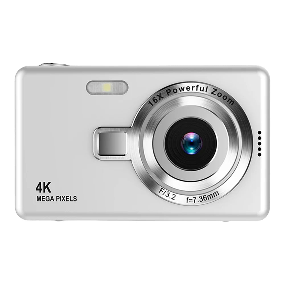 4K & 1080P Digital Vlogging Camera – Anti-Shake, Autofocus, 2.4" IPS Screen, Photography for Kids & Beginners
