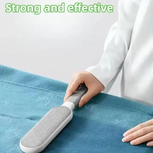 Clothes & Fabric Hair Removal Brush Set – Electrostatic Lint-Sticker & Suction Large Double-Pack