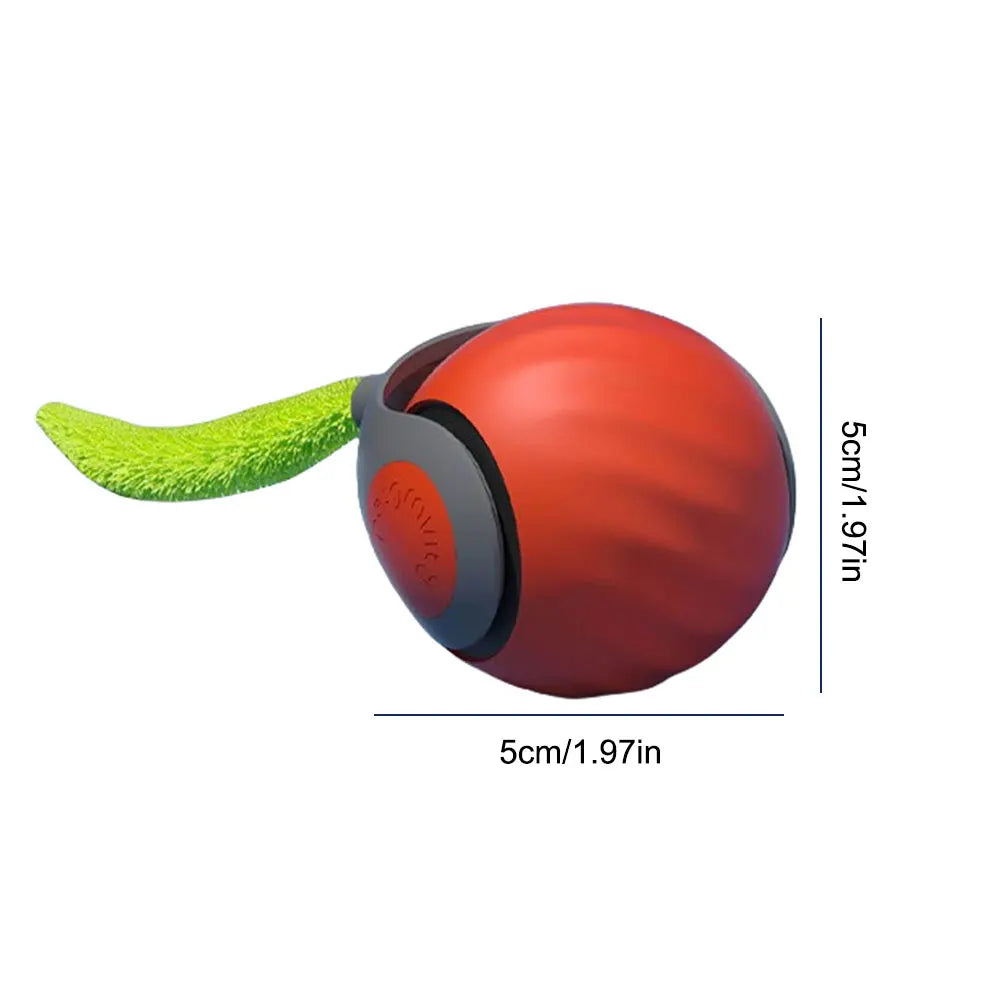 Automatic Moving Cat Toy Ball – Smart Interactive Toy with 2-Speed Adjustment & Replacement Tail, 1–3PCS Set