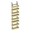 Adjustable Wall-Mounted 8-Layer Storage Rack – Multi-Scene Organizer for Kitchen, Bathroom & Closet