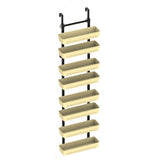 Adjustable Wall-Mounted 8-Layer Storage Rack – Multi-Scene Organizer for Kitchen, Bathroom & Closet