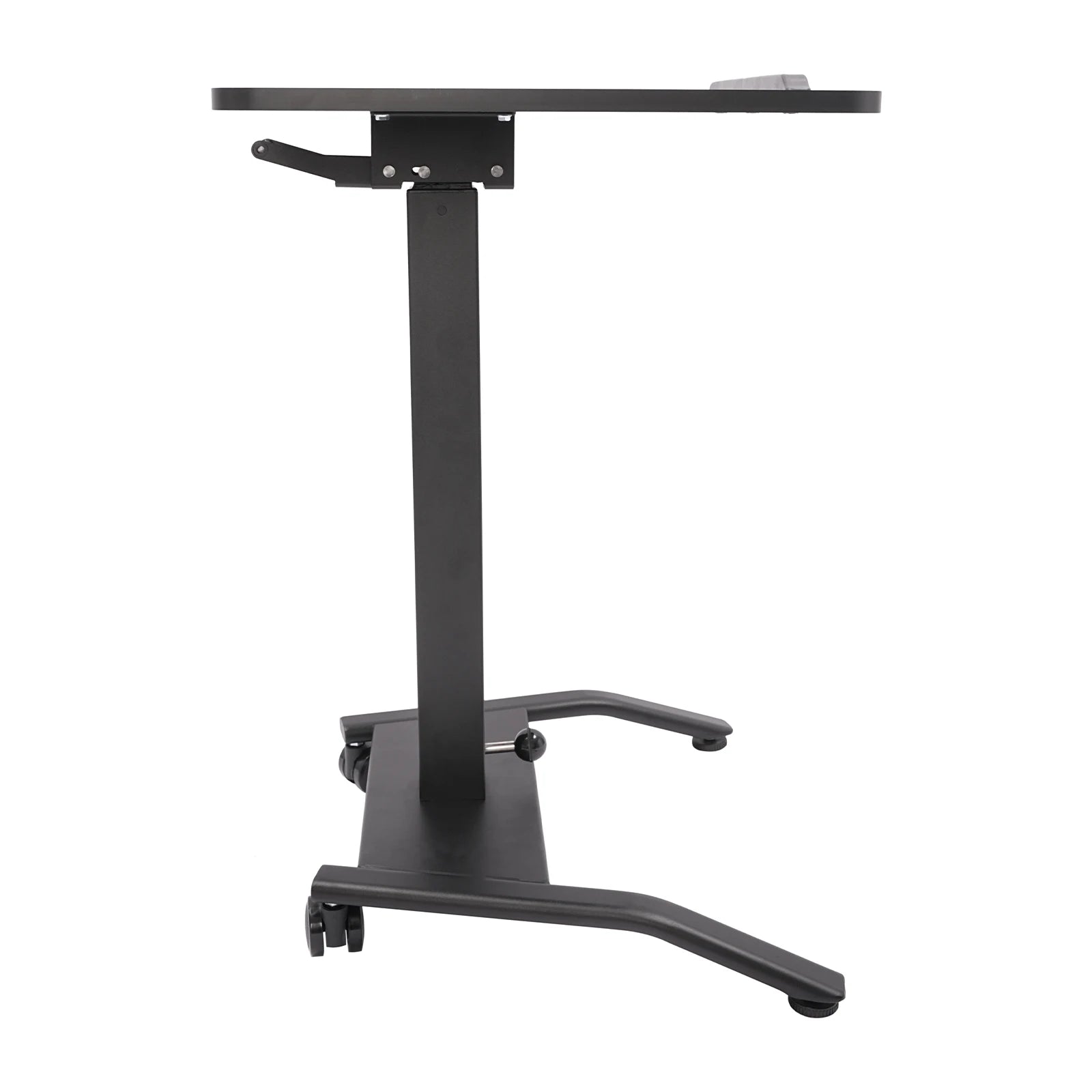 🖥️ Movable Stand-Up Computer Workstation – 25"x17" Desktop with Lockable Wheels & 246 lbs Capacity