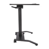 🖥️ Movable Stand-Up Computer Workstation – 25"x17" Desktop with Lockable Wheels & 246 lbs Capacity