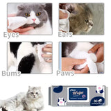 Extra-Thick Pet Cleaning Wipes (200 Sheets) – Septic-Safe, pH-Balanced for Sensitive Skin 🐾