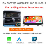 Autotop wireless CarPlay & Android Auto multimedia unit – BMW X5/X6 E70 E71 2007–2013 CCC/CIC system head unit with BT & display
