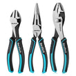 DURATECH 3PCS Premium Pliers Set – CR-Ni Steel Construction | 8" Needle Nose, Slip Joint & Groove Joint Pliers