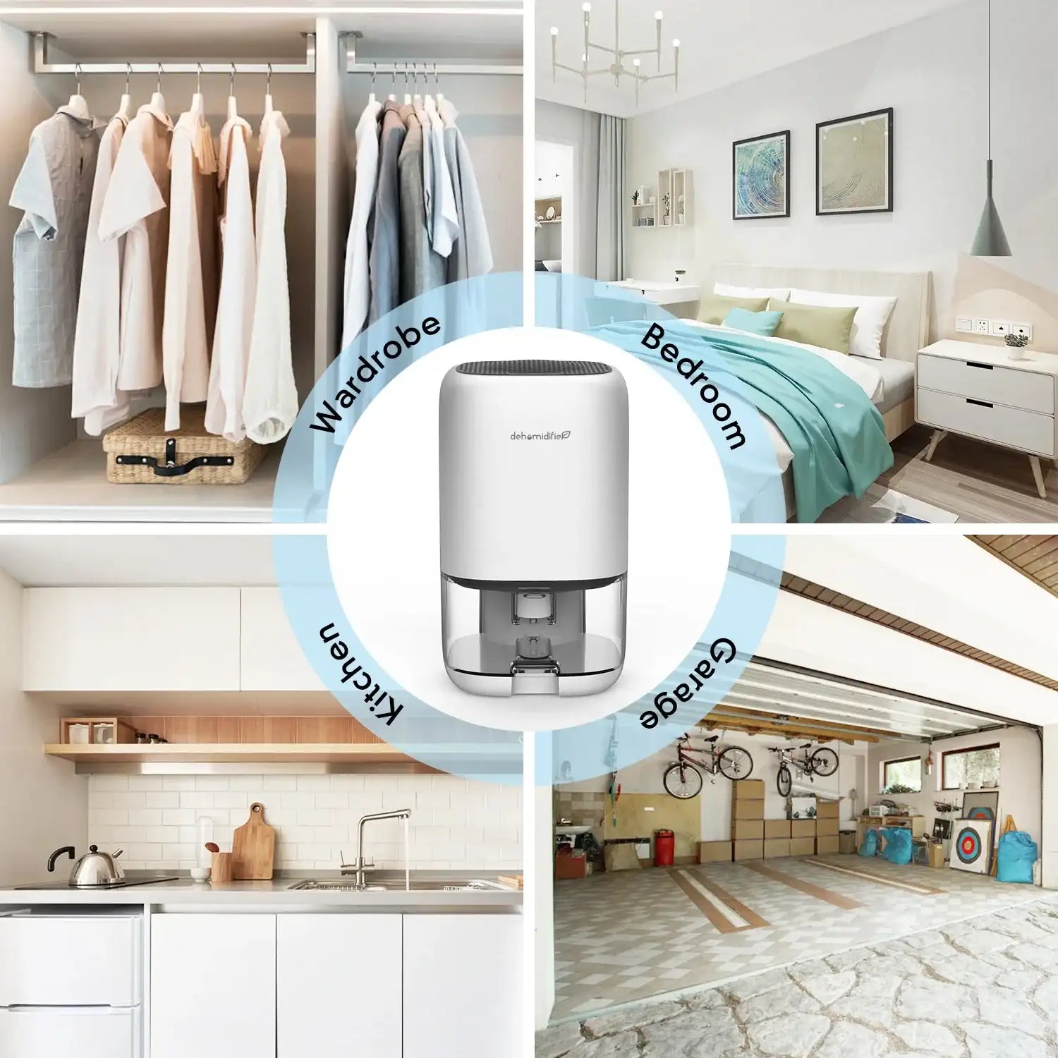1000 ml Mini Air Dehumidifier – Quiet Auto-Shutoff Moisture Reducer for Bedroom, Home & RV