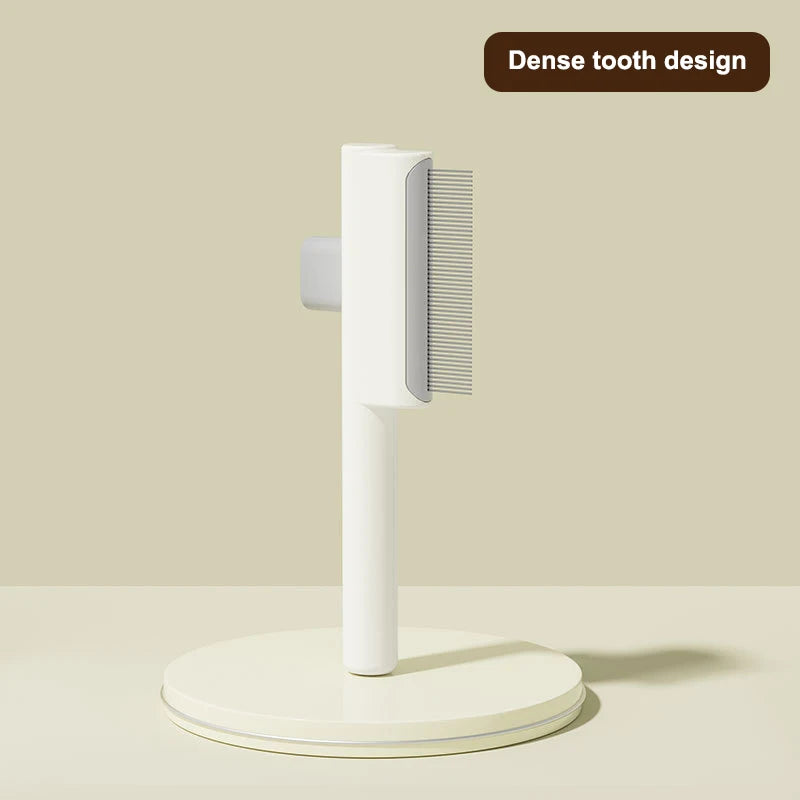 Pet Hair Removal Comb – Self-Cleaning Grooming Brush for Cats & Dogs