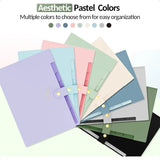 Aesthetic 8-Pocket Accordion File Organizer – Pastel Expanding Folder with Labels for Important Documents 🌸