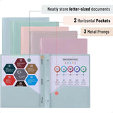Plastic Folders with Pockets & Prongs – 5-Pack Muted Pastel Colors, Letter Size (8.5" x 11") 🗂️