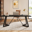 🖥️ 70.86" Large Executive Desk – Modern Computer & Office Workstation with Metal Frame for Home & Business