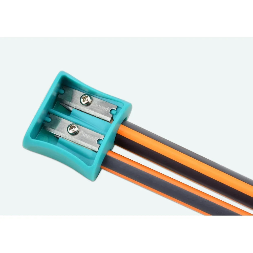 30-Pack 2-Hole Pencil Sharpeners – Durable Steel Blades for School & Art