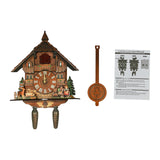 Cuckoo Wooden Wall Clock with Pendulum – Retro Hanging Clock for Bedroom, Living Room & Office Décor