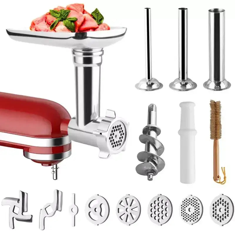 Stainless Steel Meat Grinder Attachment for Stand Mixer – Durable Food & Sausage Grinding Accessory for Home & Pro Kitchens 🍔🔪