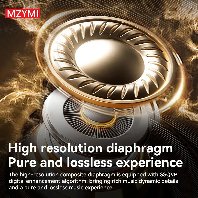 MZYMI S07 ANC Wireless Earbuds – TWS Bluetooth In-Ear Headphones with Active Noise Cancelling, ENC Mic & App Control