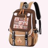 Cute Cartoon Capybara Backpack with Matching Pencil Case – Large Capacity & Lightweight