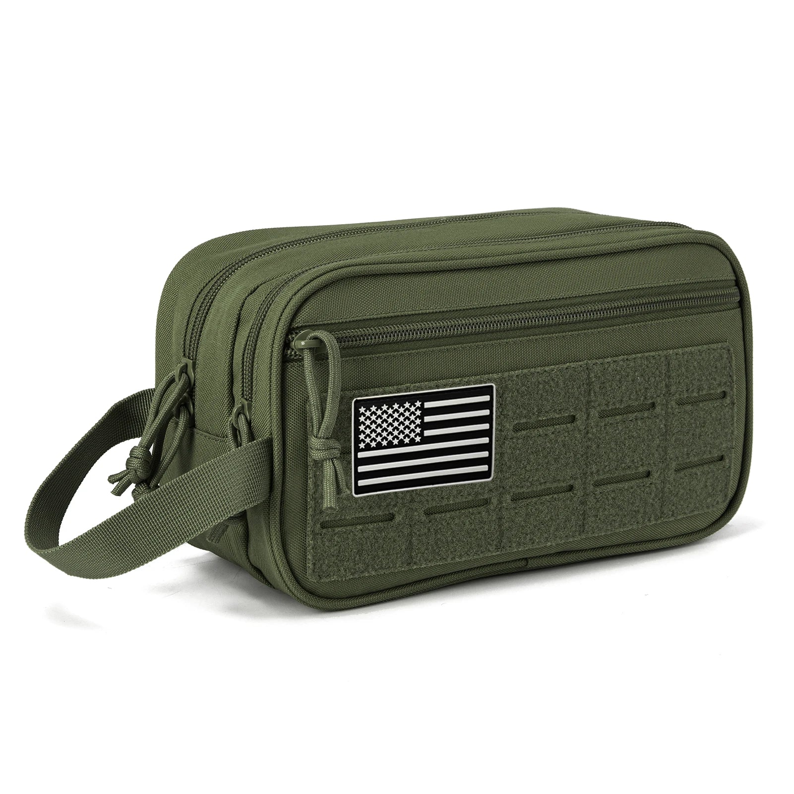 Tactical Men’s Toiletry Bag – MOLLE Hygiene Shaving Kit | Travel Dopp Kit & Compact Shower Organizer
