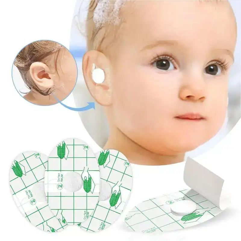 Baby Waterproof Ear Protection Stickers – 60PCS Soft Shower & Swimming Ear Shields