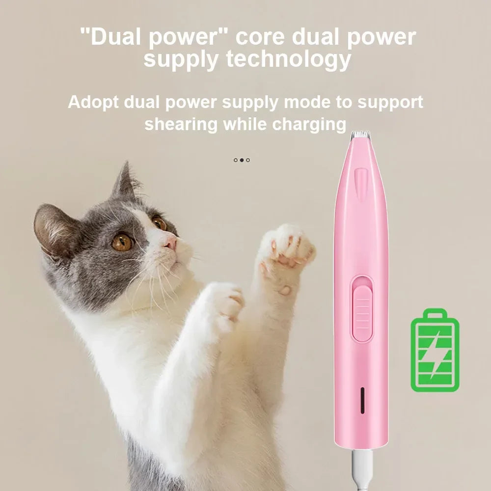 Dog Hair Trimmer – Professional Electric Pet Cutter for Dogs & Cats, Foot, Ear & Butt Hair Grooming Tool