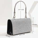 Women’s Luxury Rhinestone Clutch – Shiny Diamond Evening Purse with Large Capacity for Weddings, Parties & Elegant Events