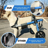 Dog Wheelchair for Back Legs – Adjustable Mobility Support with All-Terrain Tires & Durable Bearings for Large Dogs