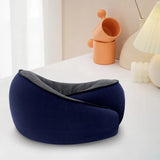U-shaped adjustable travel neck pillow – ergonomic support cushion & reusable headrest for airplane, car, chair, home & office