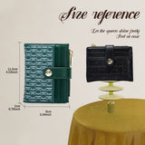 Unisex Retro Printed Wallet – Classic Portable Card Holder, Zero Wallet & Universal PU Leather Money Purse