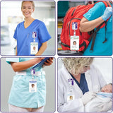 🩺 Retractable Badge Reel Holder – ID Clip Badge for Nurses, Lab Techs, Medical Assistants & LPN Gift