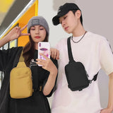 Men’s Moto Biker Chest Crossbody Bag — Outdoor Sports Sling Messenger Shoulder Pack