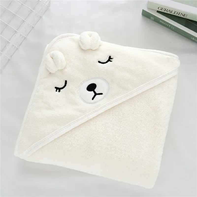 Toddler Baby Hooded Towel – Super Soft Infant Bathrobe & Swaddle Wrap Blanket for Newborn Boys & Girls 🛁👶✨