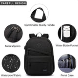 15.6" Water-Resistant School Laptop Backpack – USB Charging Bookbag for Teen Boys & College Students | Durable Study Daypack