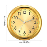 Fashionable car watch – glow-in-the-dark luminous mini dashboard clock with night light, stick-on design for vehicle accessories