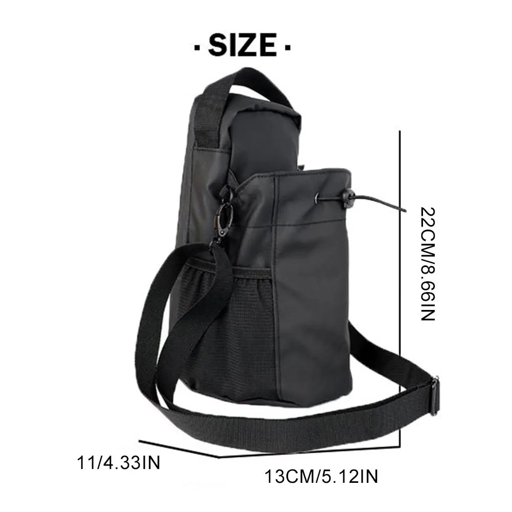 Magnetic gym sling bag – water bottle carrier with phone holder, lightweight fitness crossbody bag for men & women sports & travel