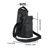 Magnetic gym sling bag – water bottle carrier with phone holder, lightweight fitness crossbody bag for men & women sports & travel