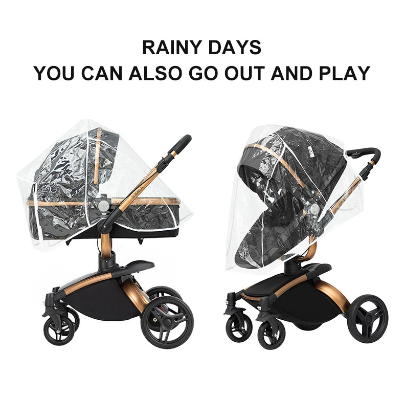 Yoyko Spin 360° Rotating Baby Travel System – Lightweight 3-in-1 stroller with Premium PU Seat & One-Hand Fold