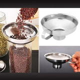 Stainless Steel Wide-Mouth Canning Funnel – Wide Hopper for Oils, Wine & Kitchen Use