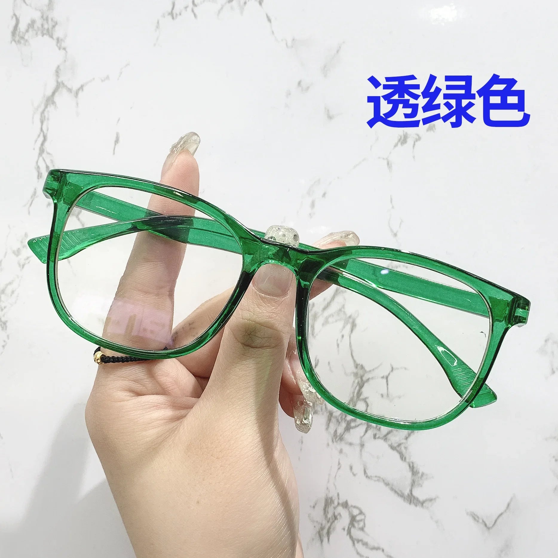 Transparent Anti-Blue Light Computer Glasses – Stylish Square Eyewear for Women & Men, Eye Protection for Work & Screen Use