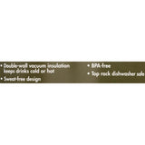 Double-Wall Stainless Steel Wide-Mouth Insulated Bottle – Adventure Ready for Hiking, Camping & Travel