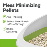 Non-Clumping Cat Litter Pellets – Low Dust, 99.9% Dust-Free Formula with Odor Control, 3.5lb Bag for Multi-Cat Homes