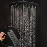 Zappo Matte Black 3-Way Wall-Mounted Rainfall Shower System – Shelf & Bathtub Mixer Included