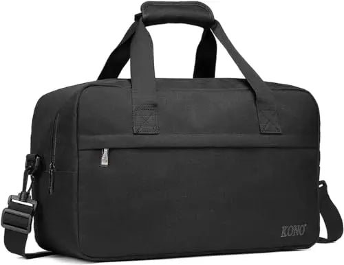 KONO 55×35×25 cm Carry-On Duffel Bag – 48 L Large-Capacity Travel Holdall with Wheels & Telescopic Handle (Unisex)
