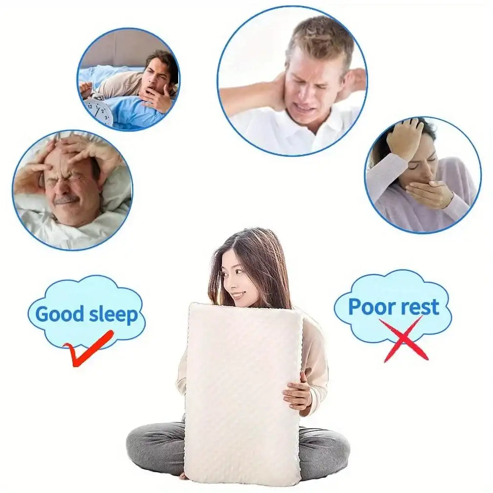 Height-Adjustable Memory Foam Pillow for All Sleep Positions – Medical-Grade Cervical Support