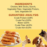 Dog Treats with Chicken & Milk – Healthy, Digestible Snacks for Small, Medium & Large Dogs (200g / 400g Packs)